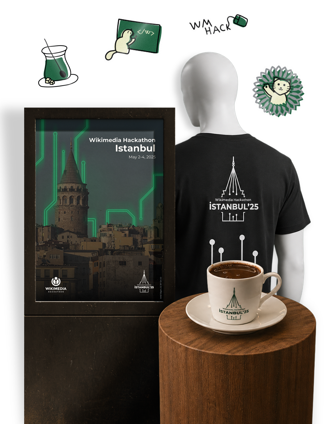 Wikimedia Hackathon Istanbul 2025 Tasarımları